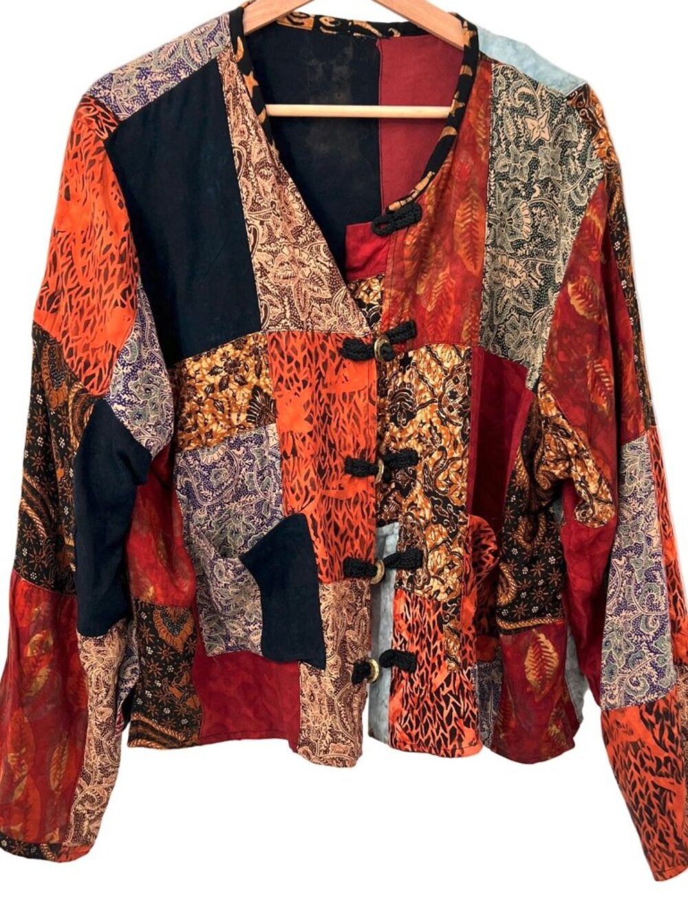 Reversible Patchwork Boho Boxy Jacket - Picture 2 of 5